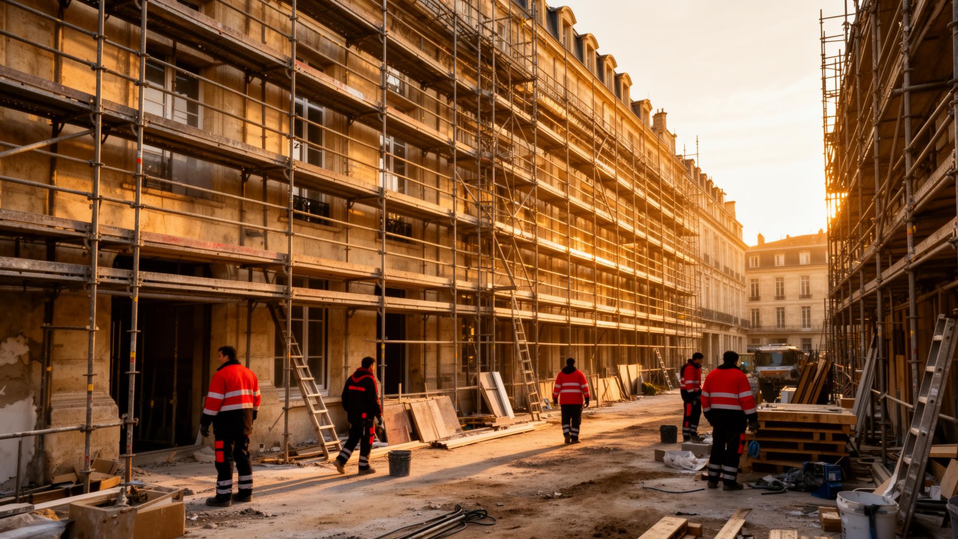 Chantier de rénovation à Bordeaux par MAVERICK BÂTIMENT
